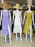 Summer Square Neck Sleeveless Long Dresses